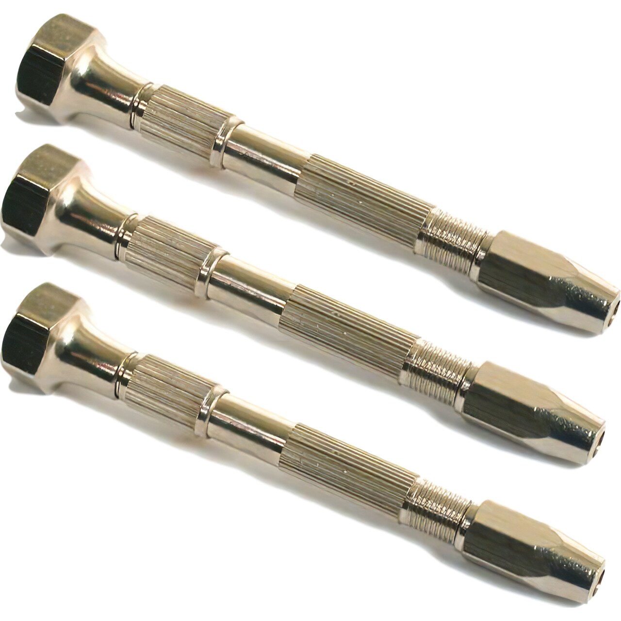 3 Pin Vise Pocket Watch Clock Drilling Tool & 2 Collets